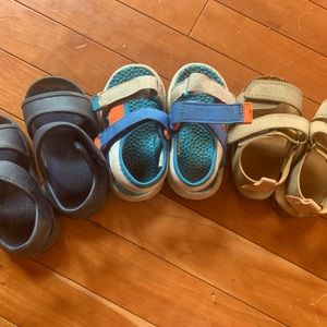 3 pairs of toddler sandals